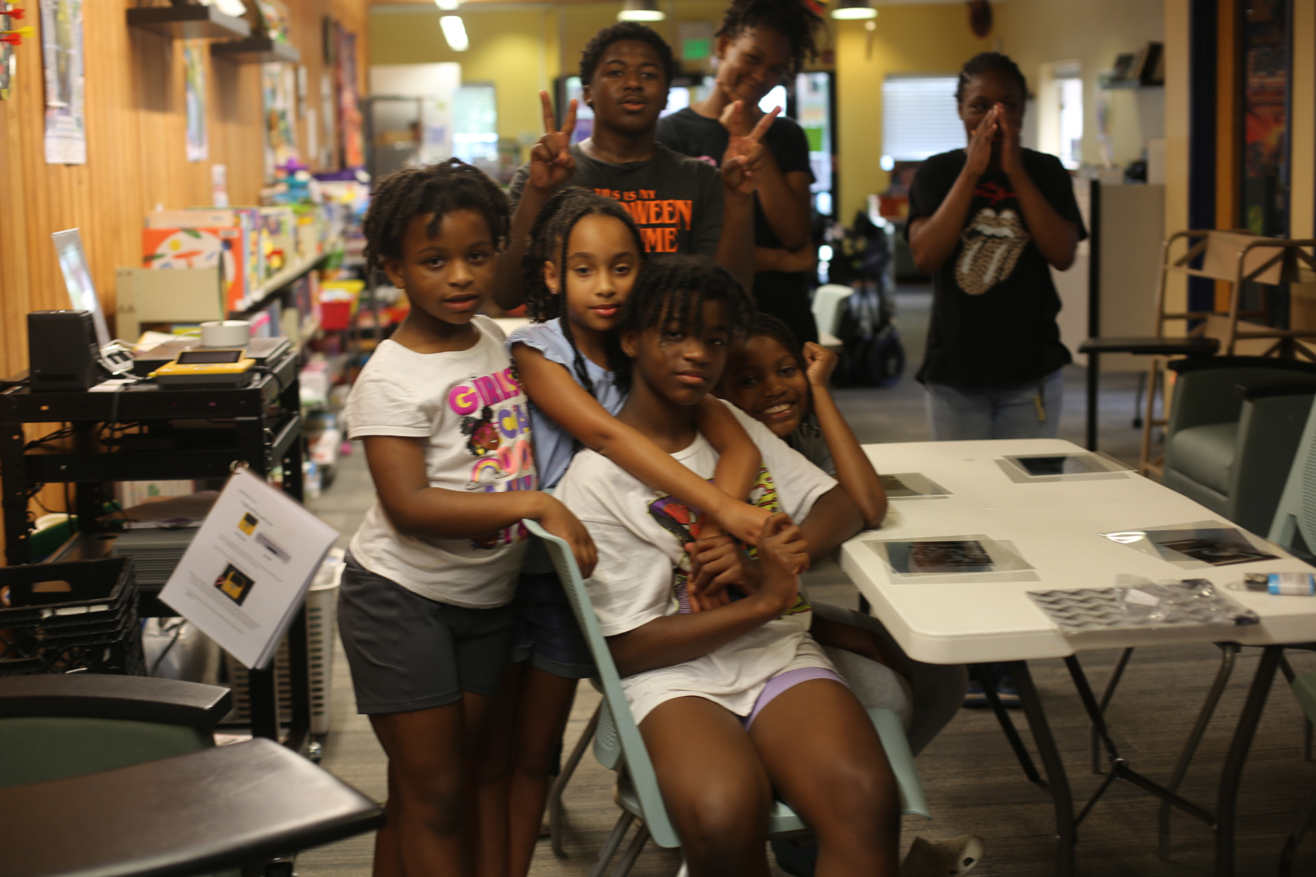 Group of HALO youth participants posing together indoors