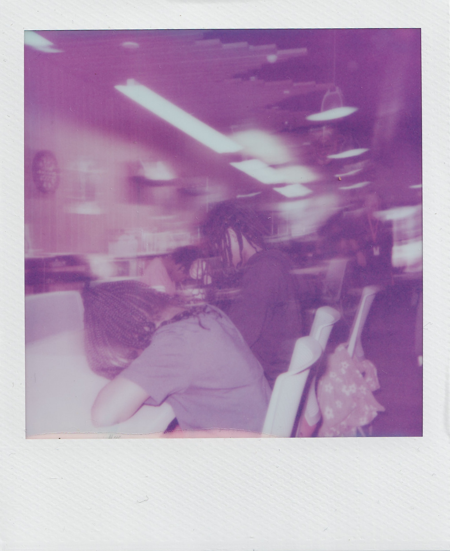 Instant film photograph from a cohort session